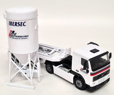 Joal 1/50 Volvo FH-12 Cement Silo Superstructure Placing Uni Diecast Model Truck
