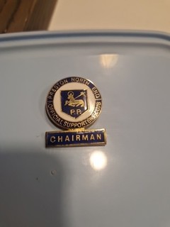 Preston North End Official Supporters Club Chairman Pin Badge
