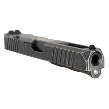 Complete Slide for Glock 17 Gen 3 - Space Worn Cerakote - Ported Black Barrel