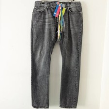 MSGM Gray Wash Tapered  Denim Jeans Italy 50 L Men's