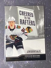 2024-25 UPPER DECK CREDENTIALS #CR-CB CONNOR BEDARD CHEERED TO THE RAFTERS