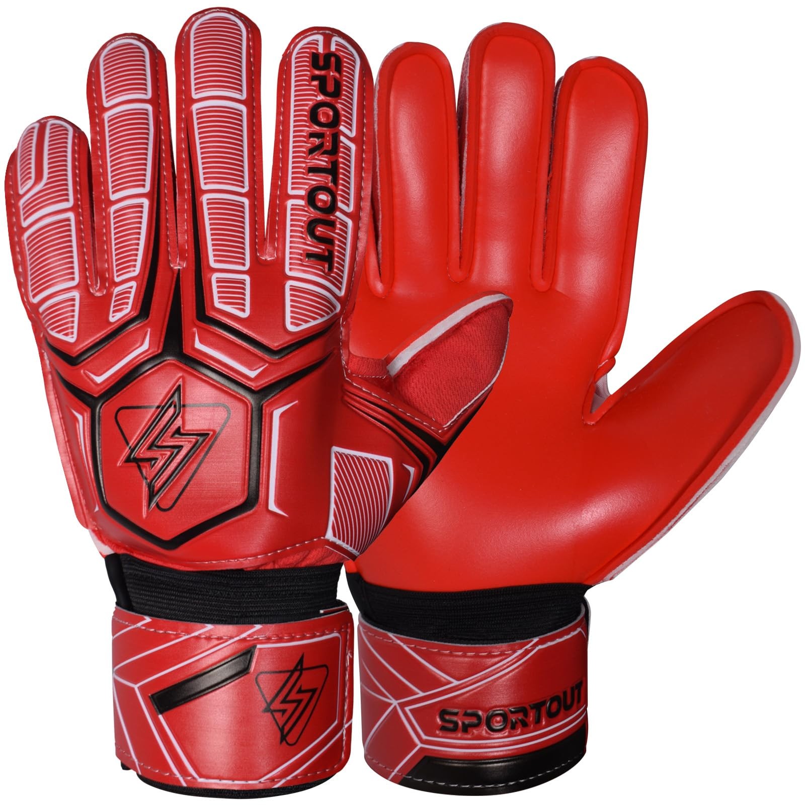 Pro Goalkeeper Gloves with Finger Protection & Breathable Design for Soccer