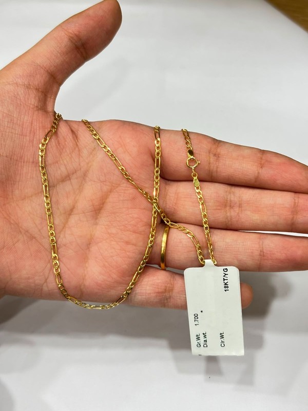 Limited Time Best Offer For Cable Link Chain Necklace 18k Real Yellow Gold #498