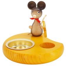 Teelichthalter Maus mit Stern