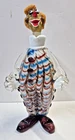 Murano Art Glass Clown Decanter 12” Striped Excellent Condition