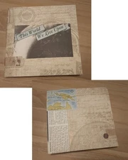 Junk Journal Handmade Travel Theme Hand Bound 36 pgs This World We Live Upon