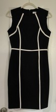 Calvin Klein  Sleeveless Sheath Dress Size 6 Black