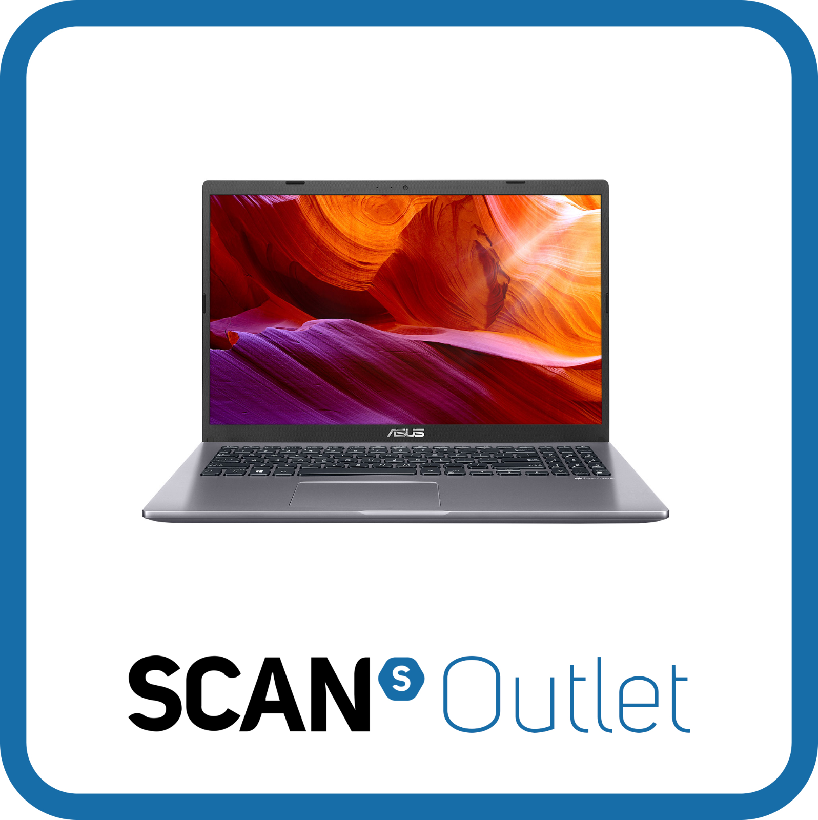 15.6"" ASUS VivoBook 15 X509FA-EJ079T Laptop, FHD NanoEdge Display Core i7-8565U