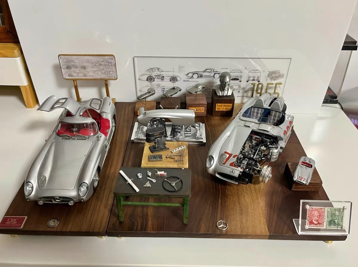【リユース品】絶版 CMC 1:18 メルセデスベンツ300SLR 722号車 Mercedes-Benz 300SLR & 722 Diorama (CMC) [1:18 scale] | eBay