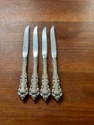 GORHAM MEDICI~STERLING SILVER STEAK KNIFES~LOT OF 4~NO MONO~9.25"