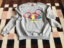 Vintage Walt Disney World Crewneck Sweatshirt Men 2XL XXL Gray WDW Made In USA
