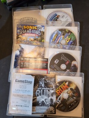 Need for Speed The Run, Sonic Racing, Dungeon Siege, Skylander Spyro Ps3 Cib