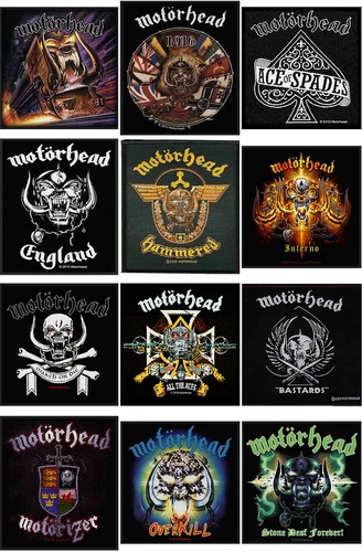 Motorhead Patch England Warpig band logo Lemmy Overkill official New woven