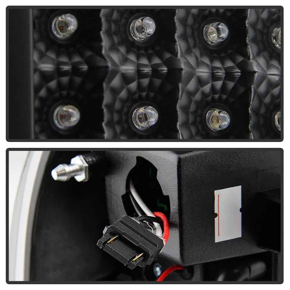 Luces traseras LED negras Dodge Dakota 1997-2004 luces de freno de repuesto izquierda+derecha Foto 4 de 4