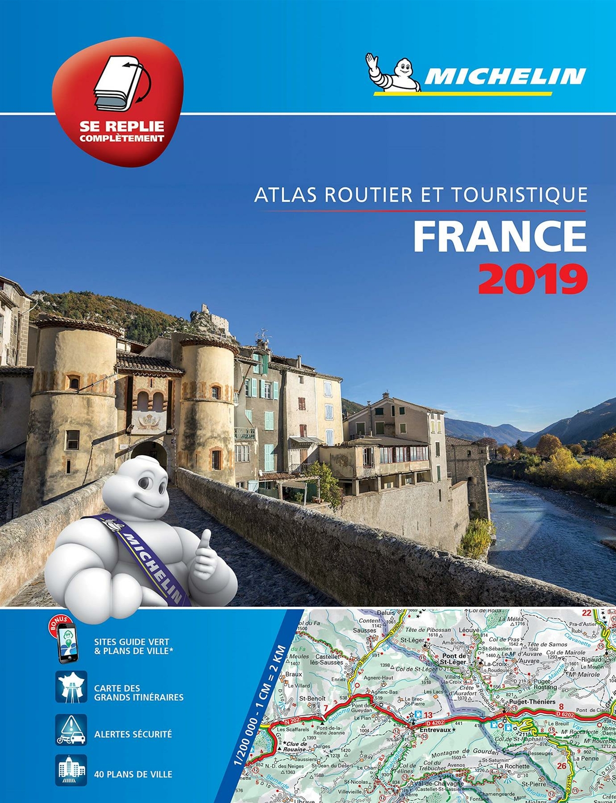 France 2019 - Tourist & Motoring Atlas Multi-flex A4 spiral