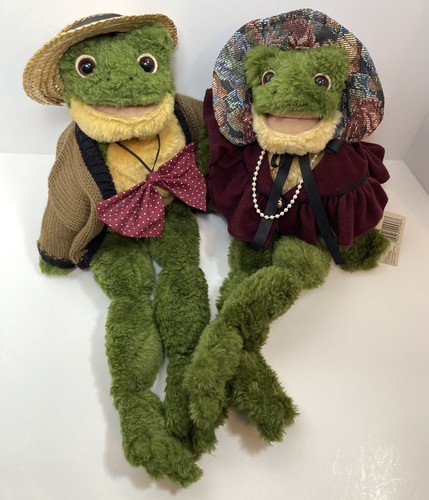 Ganz PAREJA RANA FLORA Y FLOYD Casa Coleccionables Peluche Animal 20" - Imagen 19 de 20