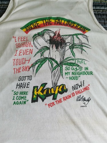 Vtg 90s OG Bob Marley Shirt KAYA Ganja  Rastafari Wailers Jamaica Reggae Lion - Bild 8 von 9
