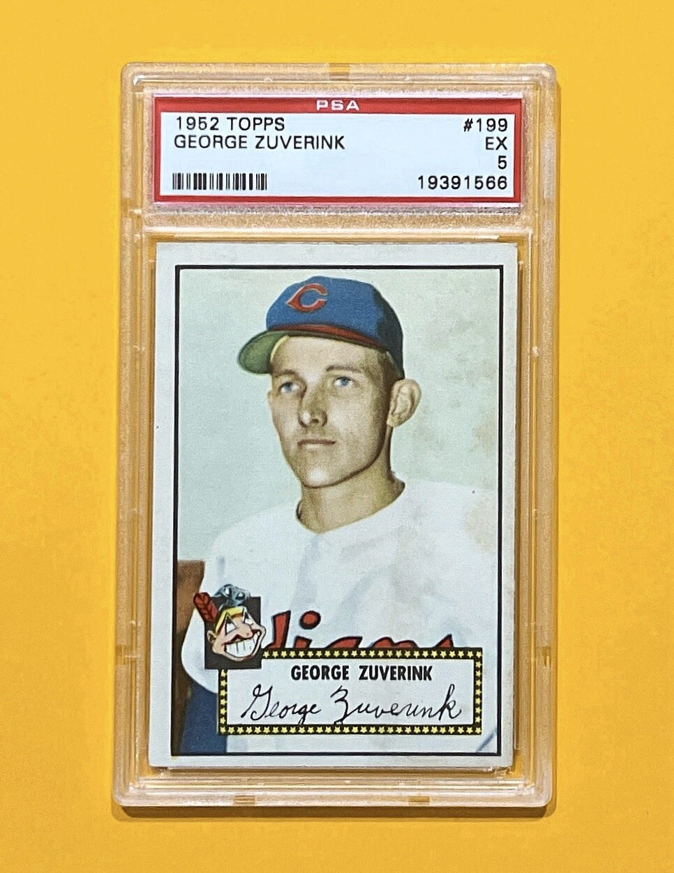 1952 Topps - #199 George Zuverink (RC) - PSA 5
