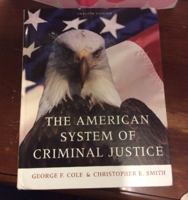 The American System of Criminal Justice (hard Cover),good Condition