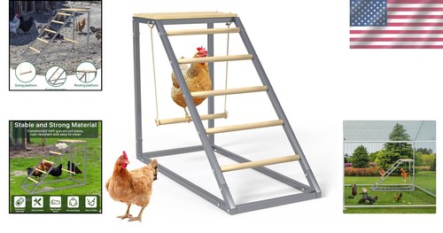 High-Quality Chicken Roosting Perch with Multi-Level Design for Poultry Play - Picture 2 of 9