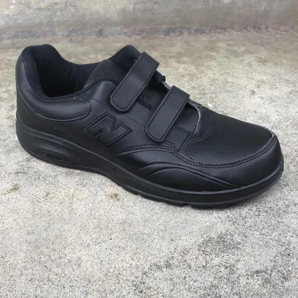 New Balance 812 Hombres Talla 10.5 Negro 2E Cuero Cómodo Zapatos para Caminar MW812VK Foto 3 de 4