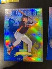 2024 Panini Crusade Jacob Melton #89 Prizm Blue Gold 