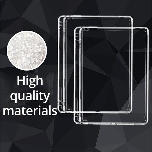 For iPad 10th 9th 8th 7th 6th Air Pro 11 13 Transparent Case with Pencil Holder - Picture 10 of 11