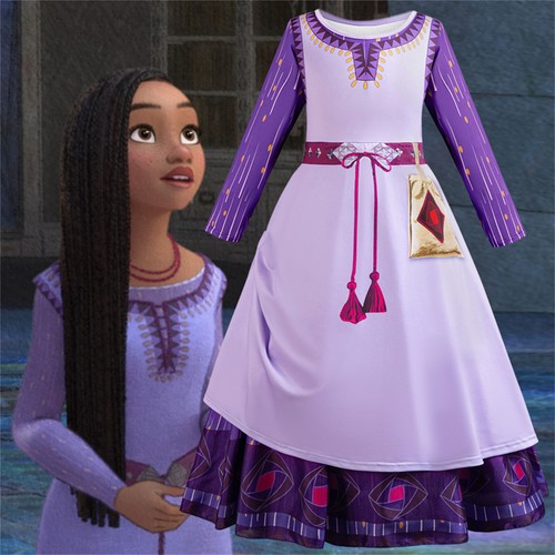 Girls Princess Cinderella Rapunzel Belle Fancy Dress Up Party Birthday Costume - Picture 152 of 161