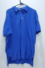 Polo Ralph Lauren Shirt Mens XL Short Sleeve Blue Golf Logo Outdoor Solid USA