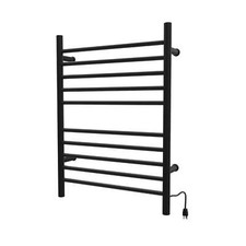 Amba RWH-SMB Radiant Hardwired  Plug-in Combo Straight 10 Bar Towel Warmer in M