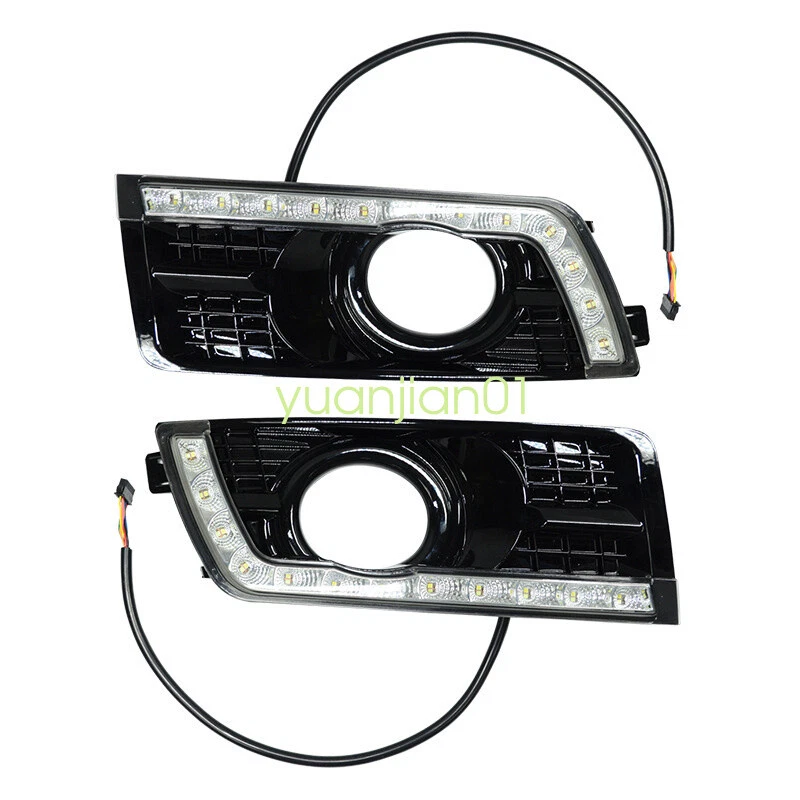 Luces de circulación diurna LED DRL para Cadillac SRX 2012~2016 faros antiniebla parachoques Foto 2 de 4