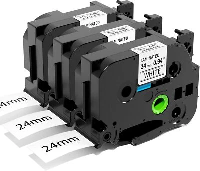 LABELW 3x Kompatibel TZe251 TZ-251 Schriftband für Brother P-Touch P710BT 2700VP 24mm
