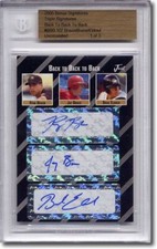 RYAN BRAUN * JAY BRUCE * Brad Eldred * Autograph Rookie Auto RC BGS 1/3