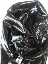 Latex mask with inner red teeth 15cm long nose tube mesh eyes 0.4mm