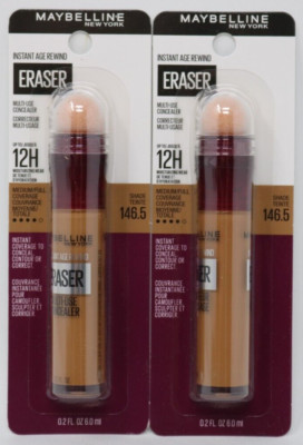 Maybelline Instant Age Rewind Eraser Concealer Shade 146.5 Med/Full Lot of 2