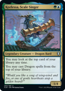 Korlessa, Scale Singer - Foil - Commander Legends: Battle for Baldur's Gate #280