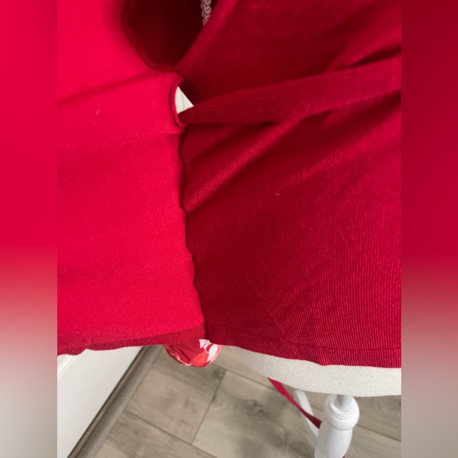 Red Wrap Blouse - image 7