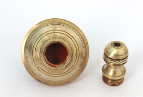 PLUMB BOB BRASS ANTIQUE OLD LEVEL TOOL SOLID TIP ROUND 1880S 219 GRAMS - Picture 9 of 10