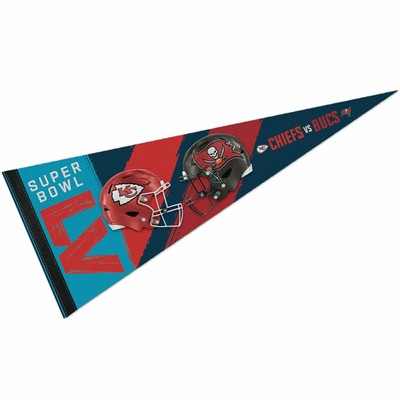 Super Bowl LV Dueling Super Bowl Teams Felt Pennant 194166246232 | eBay