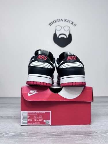 Size 8 - Nike Dunk Low EMB x NBA 75th Anniversary Bulls 2021 DD3363-100 Preowned - Picture 6 of 9