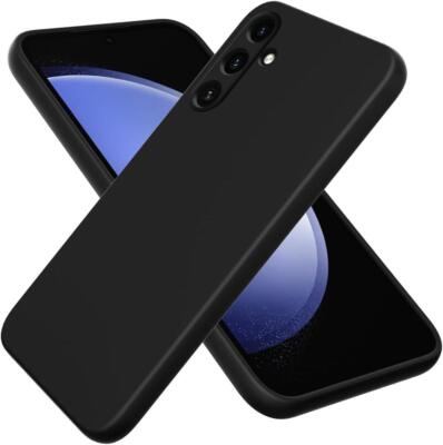 Schwarze Gelhülle robuste stoßfeste Handyhülle Gel Cover Skin für Samsung Galaxy A55