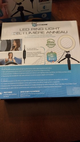 Xtreme LED Ring Light - 6 In Ring With LED - Brightness Adjustable - Picture 2 of 4