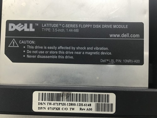 Dell Latitude Inspiron CSeries 3,5" 1,44MB Diskettenlaufwerk Modul PN:10NRV-A00 - Bild 2 von 5