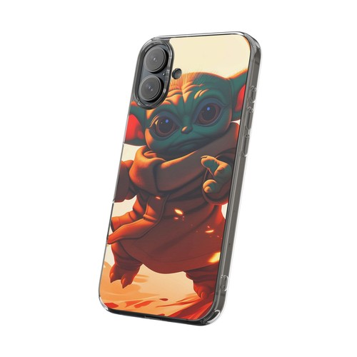 Cute Baby Yoda Clear Phone Case, Mandalorian Gift, Star Wars Case, Geeky Phone - Picture 14 of 124