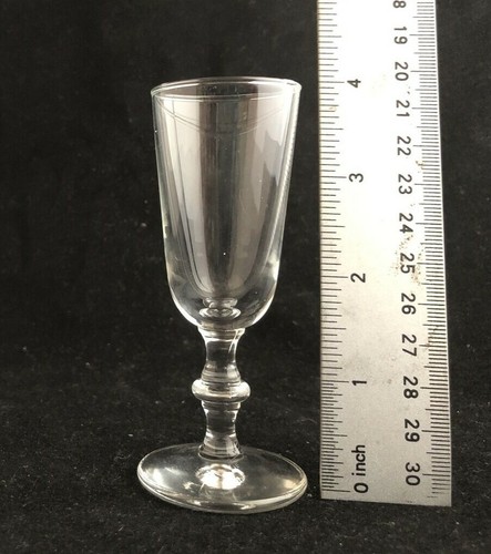 Clear Knob Stem Wine Shot Glass - 4" Tall - 1 oz. - Picture 4 of 4