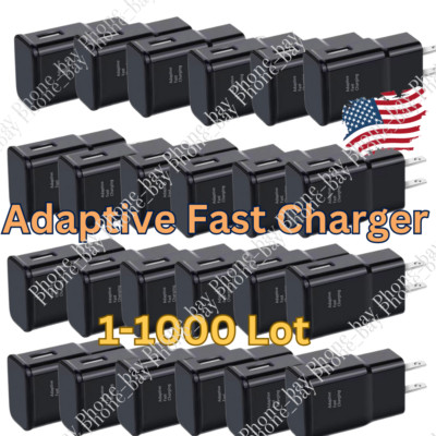 Wholesale Bulk Adaptive Fast USB Wall Charger Block Power Adapter For Samsung LG