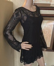 Womens Y2K Urban Outfitters Brittney Spears Inspired Black Lace Dress sz S