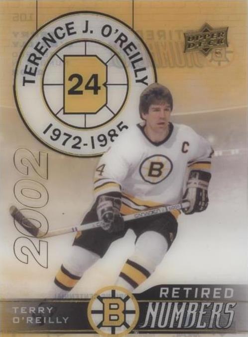 Terry Number 2023-24 Upper Deck Boston Bruins Centennial - Retired Numbers Terry O ...
