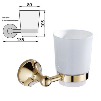 Polished Gold Toilet Paper Holder Robe Hook Towel Bar Bathroom Accessories