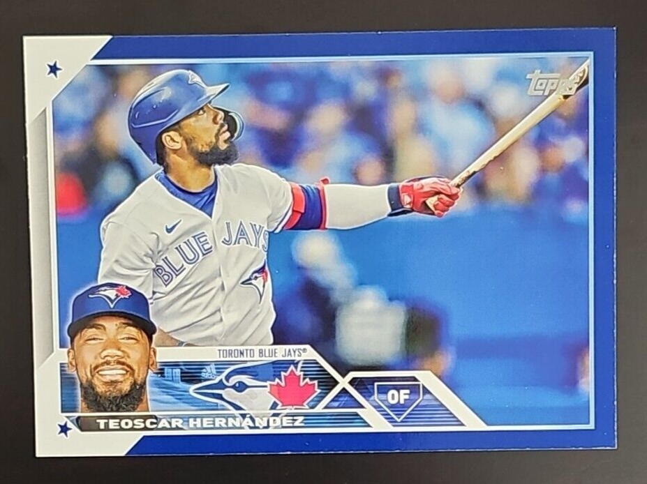 2023 Topps Series 1 TEOSCAR HERNANDEZ Blue Border Parallel